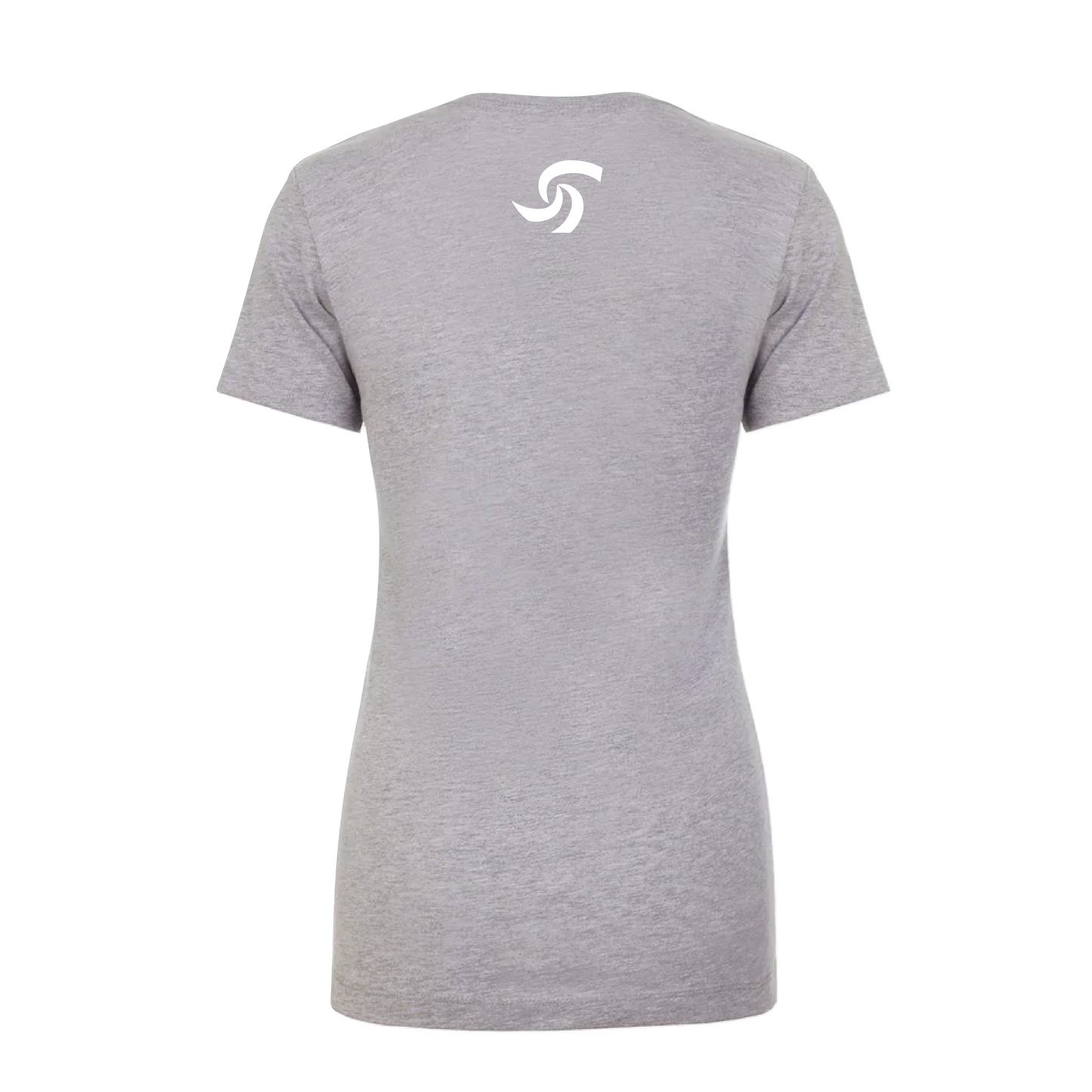 WOMEN'S GREY T-SHIRT WITH LOGO TYPE